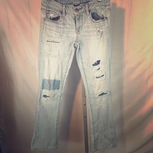 American Eagle distressed jeans size 0